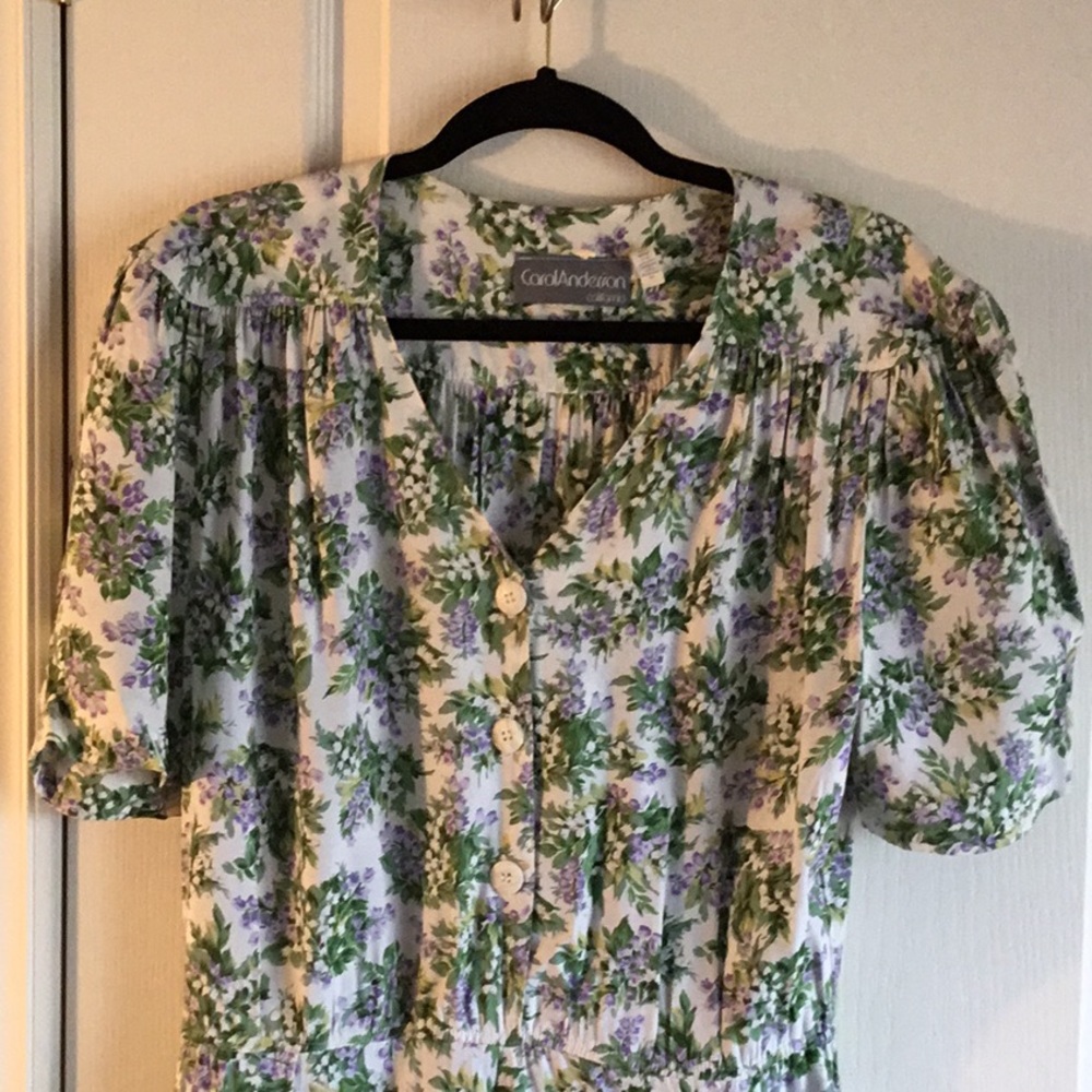 Vintage Carol Anderson Floral Dress with POCKETS!!